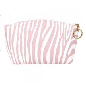 *- Pink/White Bag with Zipper